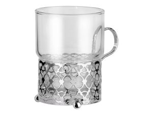 Стакан в подстаканнике, 7.5 х 9 см