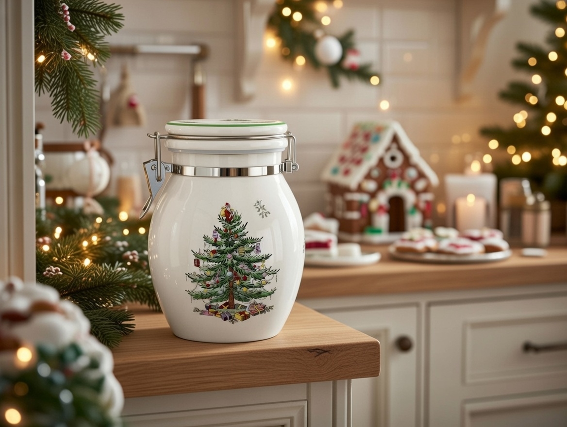 Банка фарфоровая Christmas Tree