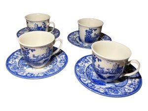 Комплект чашек с блюдцем 2 шт Pemberley Blue