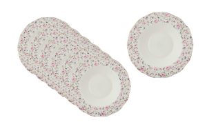 Комплект суповых тарелок 6 шт 24см Rose Confetti